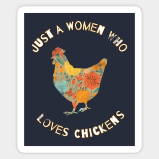 Chickens are Freaking Awesome, Funny Chicken Saying, Chicken lover, Gift Idea, Retro Design Sticker